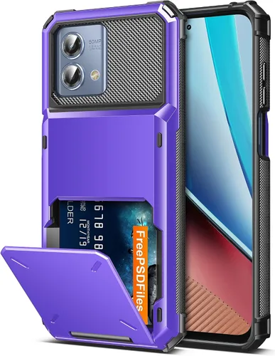 Miniatura 11 de COOYA Funda para Moto G Stylus 2024 con 5 ranuras para tarjetas de crédito, funda con tapa para G Stylus 2024, bolsillo trasero, doble capa, carcasa