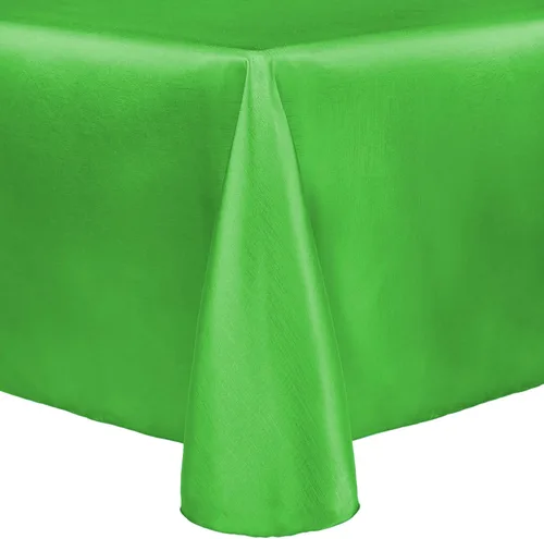 Miniatura 5 de Ultimate Textile Majestic - Mantel ovalado reversible Shantung Satin (72 x 120 pulgadas), color amarillo claro