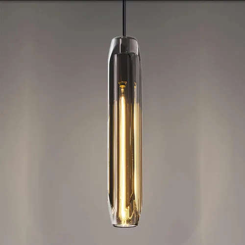 Luces Colgantes Luces Colgantes para Isla de Cocina Lámparas Colgantes Luz Colgante de Cocina Luz Colgante Gris Humo Pantalla de Cristal Luces