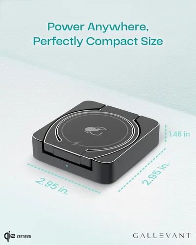 Miniatura 3 de Soporte de cargador inalámbrico 3-1, compatible con inalámbricos. Certificado Qi2, plegable de 15 W, compatible con iPhone 16/15/14, Apple Watch