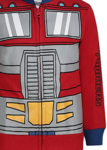 Miniatura 4 de Hasbro Transformers Optimus Prime and Bumblebee - Sudadera con capucha y cremallera para niños grandes