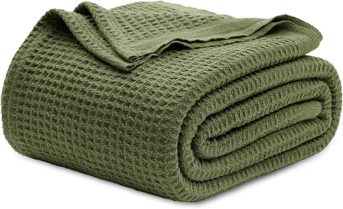 Miniatura 42 de Bedsure Gentlesoft - Manta de 100 % algodón, tamaño Twin XL, para dormitorio universitario, transpirable y suave, manta Twin de tejido waffle