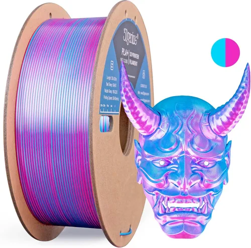Miniatura 33 de Filamento de seda PLA para impresora 3D Filamento de seda PLA de triple color 1.75mm Filamento para impresión 3D Compatible con la mayoría de Tri