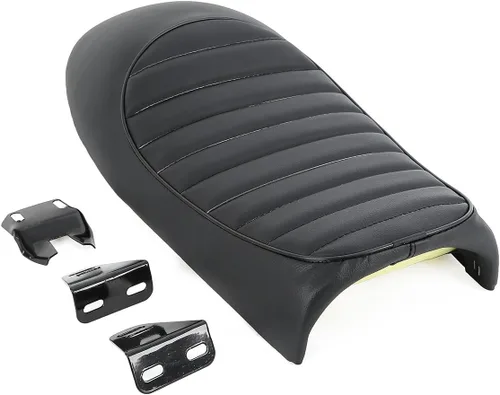 Miniatura 2 de SLMOTO Motocicleta plana y joroba sillín Cafe Racer Refit Vintage asiento cojín para KZ400 KZ550 K750 Z650 W650 CB100 CB125 CB175 CB200 CB350 CB360