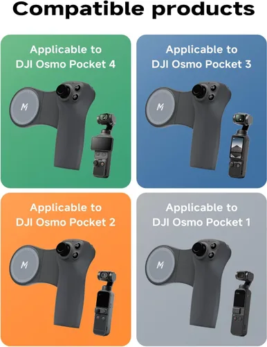 Miniatura 8 de MOVMAX Control remoto inalámbrico para DJI Osmo Pocket 4/3/2, soporte de teléfono Magsafe con joystick efecto Hall, batería de larga duración