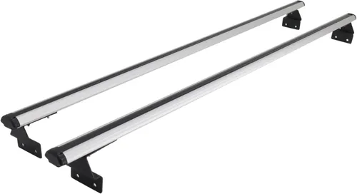 OMAC Portaequipajes para cama de maletero para Nissan Frontier 2005-2021, gris, 2 piezas antirrobo para viajes, kayak, canoa, surf, esquí,
