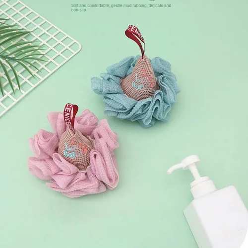 Miniatura 4 de Pelotas de baño de helado para niños, esponja de ducha para baño, limpiador corporal, depurador, esponja exfoliante para la piel, accesorios de baño