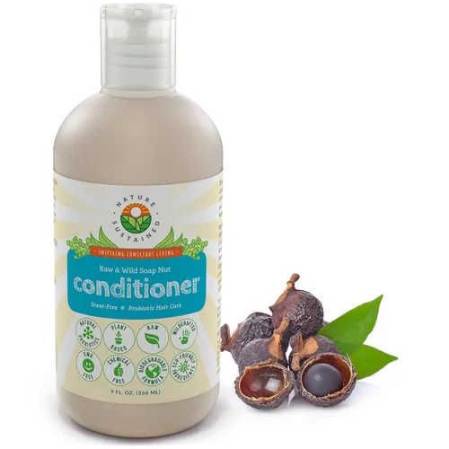 Miniatura 9 de Nature Sustained Acondicionador orgánico – Acondicionador natural hipoalergénico, sin químicos, sin sulfatos para cabello seco o dañado, fórmula