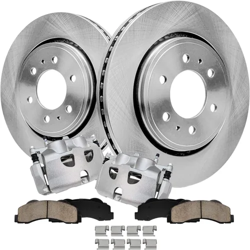 Miniatura 38 de Detroit Axle - Kit de frenos delanteros para Honda Civic 1999-2005 EL 2010-14 Insight Rotores de freno de disco Pastillas de freno de cerámica 1999