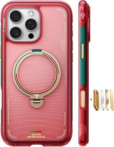 Miniatura 27 de TORRAS Ostand Q3 Air - Funda para iPhone 17 Pro Max con soporte magnético de 360°, compatible con MagSafe, probado contra caídas de grado militar