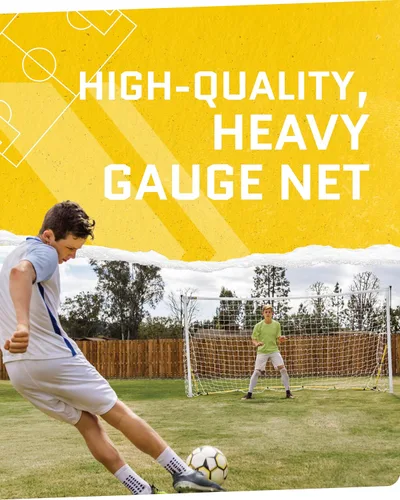 Miniatura 8 de Portería de fútbol SKLZ Quickster - Portería portátil para el patio trasero y el campo - Marco resistente Tension-Tite y red de 2 capas de calibre