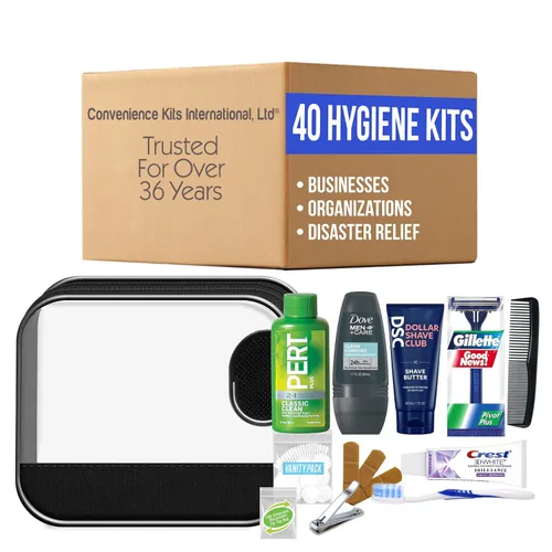 Miniatura 3 de Convenience Kits International Super Deluxe - Kit de 16 piezas para hombre con artículos esenciales de viaje compatibles con la TSA en bolsa de aseo