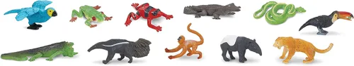 Miniatura 4 de Tubo de figuras TOOB® de la selva lluviosa, de la marca Safari Ltd.