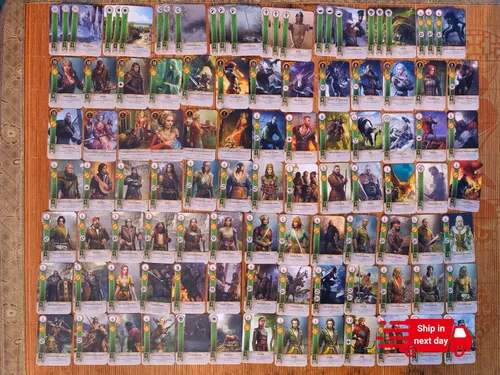 Miniatura 5 de Cartas Gwent (5 mazos, 527 cartas con 12 cartas de regla). Regalo para Navidad Total de 527 cartas más tapete de juego, mapa.