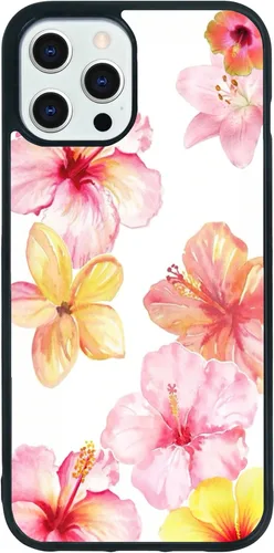 Miniatura 469 de Funda de teléfono de playa de verano a prueba de golpes y protectora con hibisco, bonitas fundas de teléfono para iPhone XR jamaica (Hibiscus Flower)