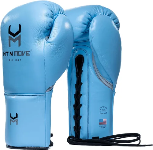 Miniatura 24 de HIT N MOVE Süvari - Guantes de boxeo de crin con , guantes de boxeo con cordones para hombre, equipo de boxeo, guantes de MMA para hombre, guantes