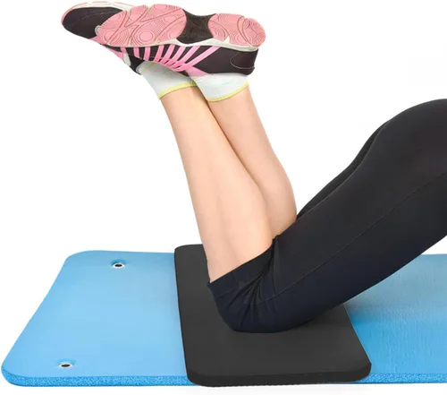 Miniatura 4 de DEAYOU Paquete de 3 rodilleras de yoga, alfombrilla de ejercicio antideslizante para yoga sin dolor, alfombrillas de pilates extragruesas, accesorio