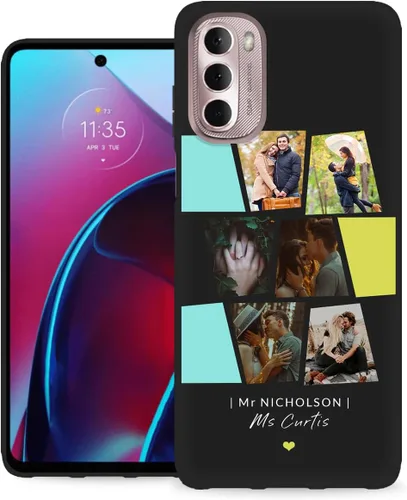 Miniatura 29 de Funda personalizada para Motorola Moto G Stylus 2020 con nombre de foto, texto y foto, GStylus personalizado -20 funda suave y fina (negro) de 6.4