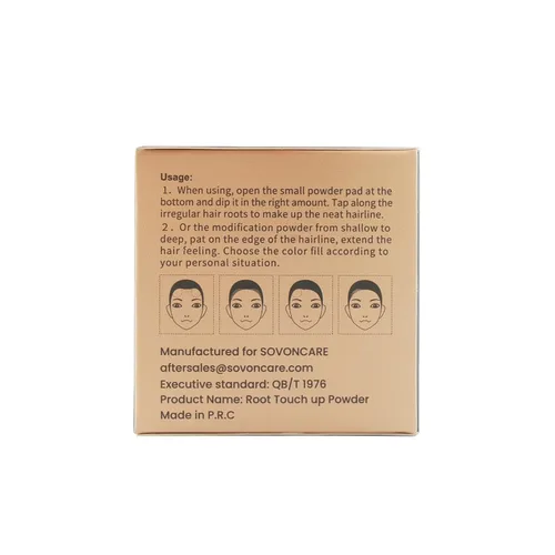 Miniatura 8 de SOVONCARE Polvo instantáneo para la línea del cabello, sombra para la línea del cabello, cobertura de cabello gris, polvo para retocar el cabello