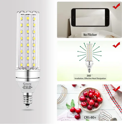 Miniatura 5 de Rfly - Bombillas LED 12 W E12, 16.00watts, 120.00 volts