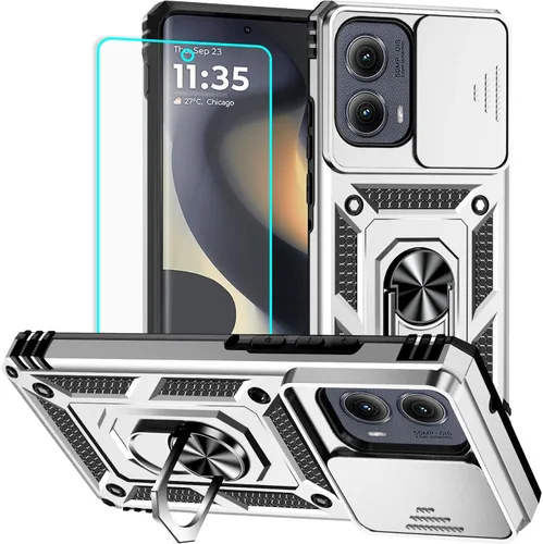 Miniatura 11 de Funda para Moto G Pure, funda Moto G Power 2022, soporte giratorio de grado militar de 360° (resistente), fundas protectoras a prueba de golpes