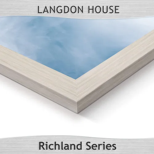 Miniatura 5 de Langdon House Marcos de fotos de 4 x 6 pulgadas (blanco almendra, paquete de 3) estilo grano de madera, montaje en pared o mesa, colección Richland