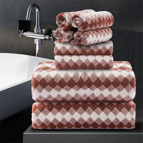 Miniatura 47 de Juego de 2 toallas de mano negras de 16 x 31 pulgadas, juego de toallas de baño de microfibra ultra suaves, altamente absorbentes, de secado rápido