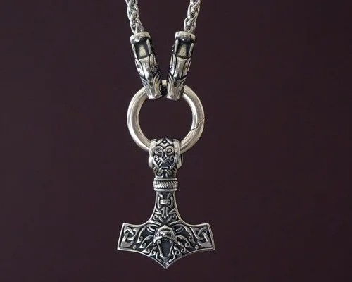 Miniatura 19 de Baldur Jewelry - Collar de martillo Thors Mjölnir - Colgante de martillo de Thor nórdico vikingo joyería vikingo - Collar Thor - Regalos Thor