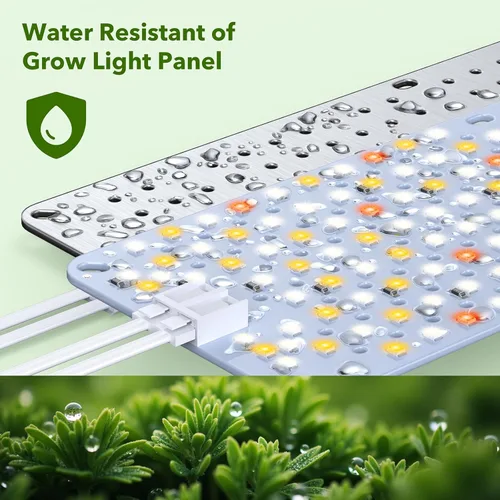 Miniatura 7 de SDOVUERC Luces de Crecimiento de Espectro Completo 384 LEDs, Luces de Crecimiento de Plantas de 24W para Plantas de Interior con Función de Conexión