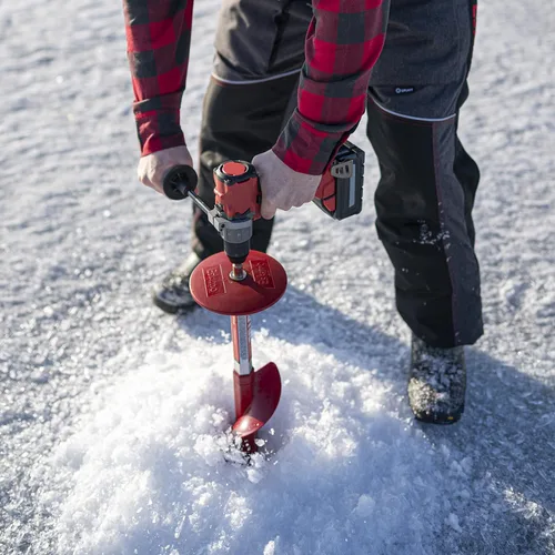Miniatura 6 de Eskimo 35400 Broca de pistola de 6" Taladro Adaptativo para Hielo Broca Pesa Solo 1.45 Kilogramos, Vuelve a perforar agujeros viejos fácilmente