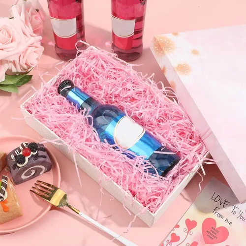 Miniatura 5 de Zonon Cesta de pasto de Pascua de 17 onzas, trituradores de papel de rafia, relleno de papel de rafia, para embalaje de regalo, caza de huevos