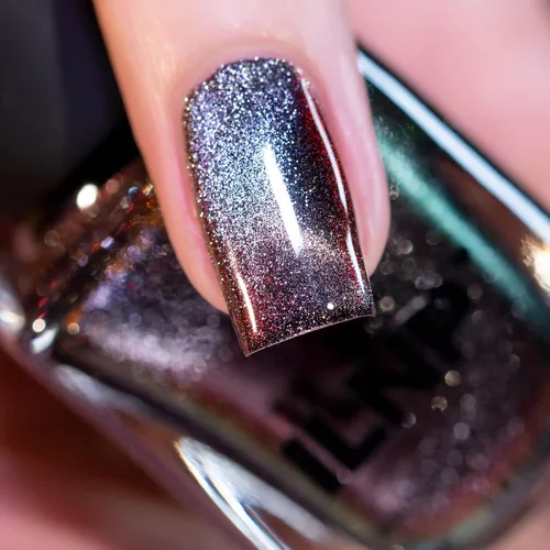 Miniatura 3 de ILNP Dark Matter - Esmalte de uñas magnético negro a rojo