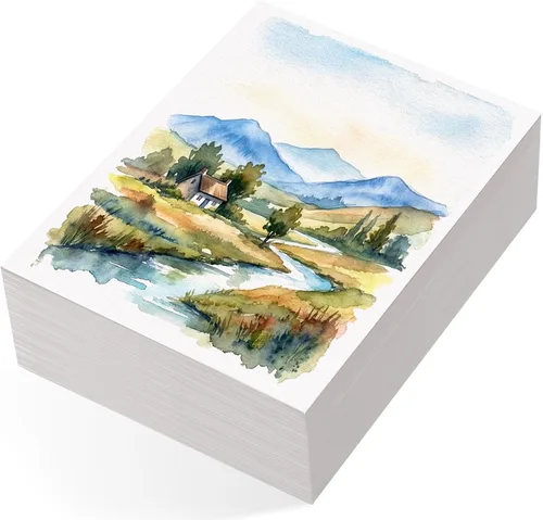 240 hojas de papel de acuarela a granel, papel de prensa en frío de 110 lb/230 GSM, papel de color de agua blanca para dibujar tarjetas de regalo de