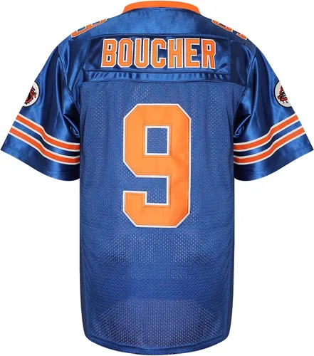 Miniatura 27 de Camiseta de fútbol The Waterboy #9 Bobby Boucher 50 aniversario Mud Dogs Bourbon Bowl Movie Football Jerseys para hombres