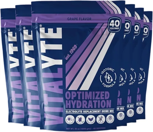 Miniatura 20 de Vitalyte Mezcla de bebida en polvo de electrolitos, mezcla de hidratación de electrolitos isotónicos, paquete a granel