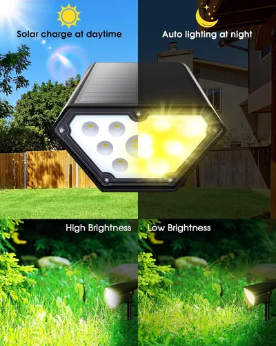 Miniatura 3 de Luces solares para exteriores, 2 en 1, para paisaje