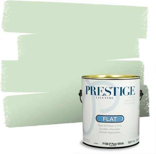 Miniatura 103 de PRESTIGE Pintura exterior e imprimación en uno, aloe, plano, 1 galón
