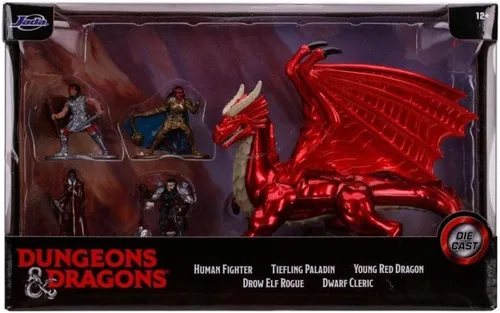 Miniatura 8 de Jada Dungeons & Dragons - Figuras coleccionables de metal fundido a presión de 1.65 pulgadas, paquete de 5, Wave 1, juguetes para niños y adultos