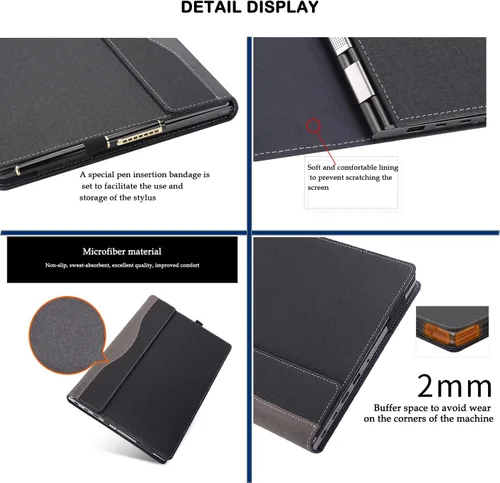 Miniatura 7 de Funda para laptop HP OMEN Gaming de 16.1 pulgadas, 16z-xd/xf 16-xf/wf 16t-wf y Victus 16-s/r 16t-s/r 16-d, funda protectora de piel sintética