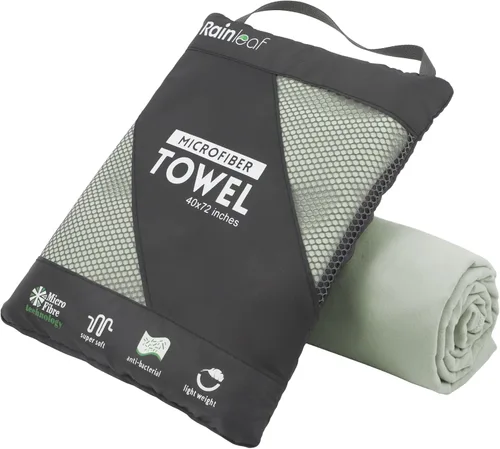 Miniatura 25 de Toalla de microfibra Rainleaf perfecta para viajes y gimnasio y camping. Secado rápido - Super absorbente - Ultra compacta - Liviana. Adecuada