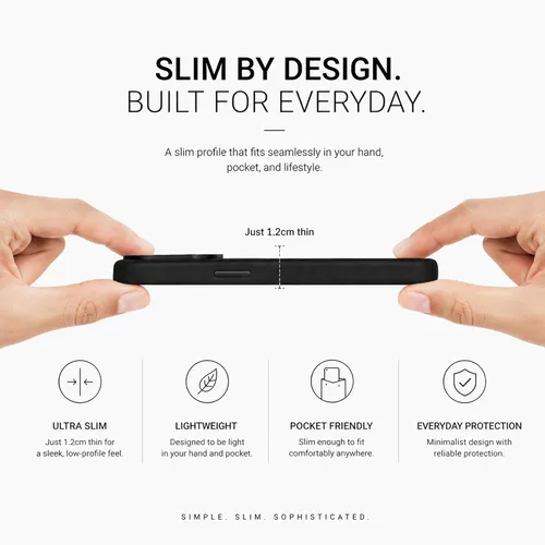 Miniatura 6 de Funda de cuero para iPhone 14 Pro Max - Cuero de grano completo compatible con MagSafe - Funda protectora delgada con botones metálicos y tarjetero