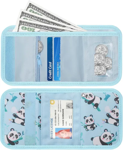 Miniatura 5 de Hapycat Cartera infantil para niñas, Panda-azul