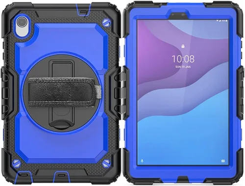 Miniatura 12 de Funda para Lenovo Tab M8 HD 8 pulgadas TB-8505F/8505X/8705F con protector de pantalla de grado militar a prueba de golpes resistente caso con Negro