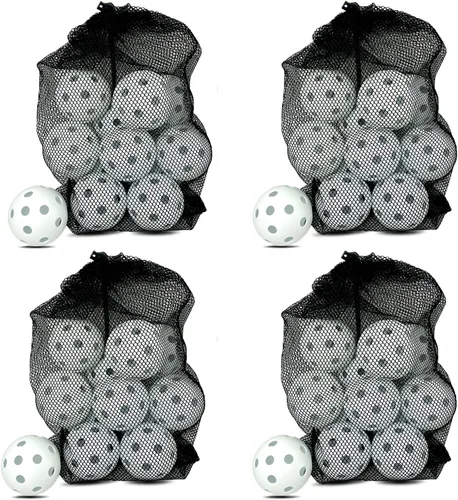 Miniatura 22 de 6 -Pack Pickleball Balls, 26 Holes Outdoor Pickleballs, High Elasticity & Durable Pickle Balls for All Style Pickleball Paddles Indoor Pickleballs