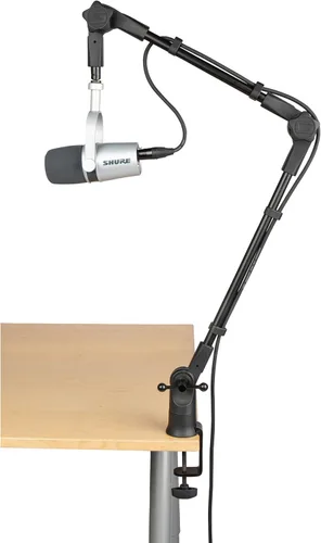 Miniatura 8 de Gator Frameworks - Soporte de micrófono de perfil delgado montado en escritorio con brazo de boom para transmisiones, podcasts, creación