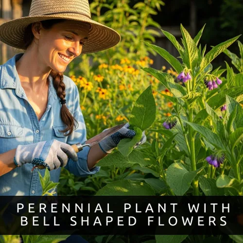 Miniatura 2 de Bocking 14 esquejes de raíz de consuelda para cultivar, plantas perennes no invasivas, flores bonitas, fácil cuidado, favorito de jardín de alto
