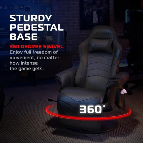 Miniatura 6 de RESPAWN 900 Silla Gamer Reclinable para Consola con Reposapiés y Soporte Lumbar - Silla Gamer Ergonómica Cómoda con Reposacabezas, Sin Ruedas