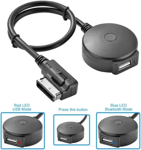 Miniatura 3 de YUYUE Adaptador de audio USB Bluetooth para Mercedes Benz, cable adaptador inalámbrico de interfaz de música AMI