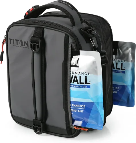 Miniatura 8 de Titan High Performance Fridge Cold Lonchera Aislada Expandible - Negro/Plateado