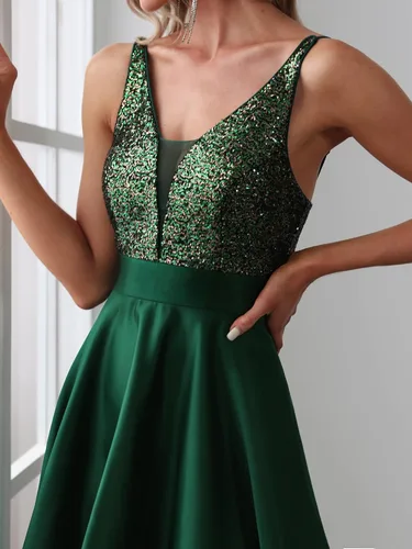 Miniatura 5 de Ever-Pretty Vestido de fiesta largo con cuello en V para mujer, 0667